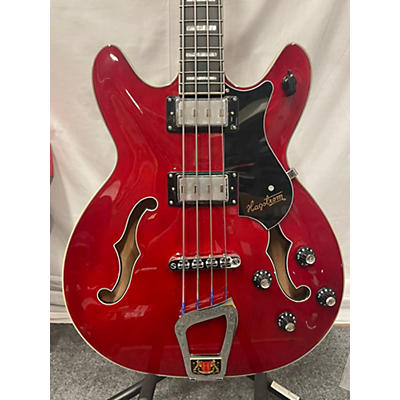 Hagstrom Used Hagstrom Viking Bass Trans Cherry Electric Bass Guitar