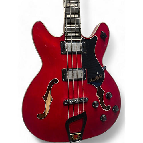 Hagstrom Used Hagstrom Viking Bass Trans Cherry Electric Bass Guitar Trans Cherry