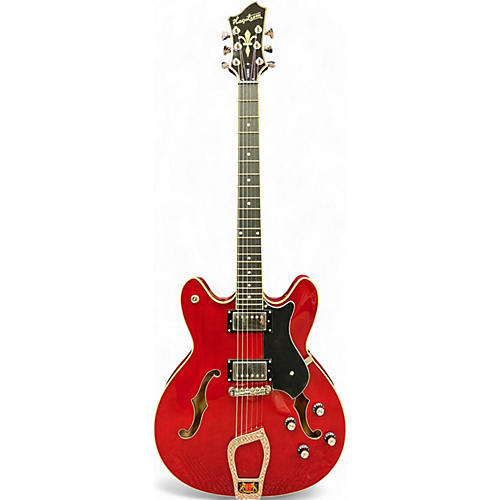 Used Hagstrom Viking Candy Apple Red Hollow Body Electric Guitar Candy Apple Red