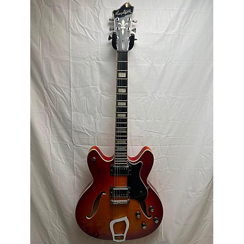 Hagstrom Used Hagstrom Viking Deluxe 2 Tone Sunburst Hollow Body Electric Guitar 2 Tone Sunburst