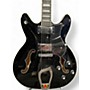 Used Hagstrom Used Hagstrom Viking Deluxe Black Hollow Body Electric Guitar Black