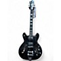 Used Hagstrom Viking Deluxe Black Hollow Body Electric Guitar Black