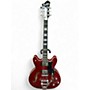 Used Hagstrom Viking Deluxe Red Hollow Body Electric Guitar Red