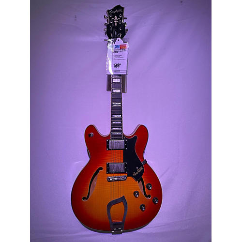 Hagstrom Used Hagstrom Viking Deluxe Vintage Sunburst Hollow Body Electric Guitar Vintage Sunburst