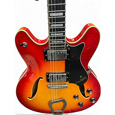 Used Hagstrom Viking Deluxe sunburst Hollow Body Electric Guitar
