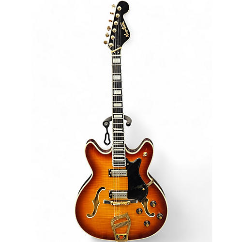 Hagstrom Used Hagstrom Viking II-P P90S 2 Tone Sunburst Hollow Body Electric Guitar 2 Tone Sunburst