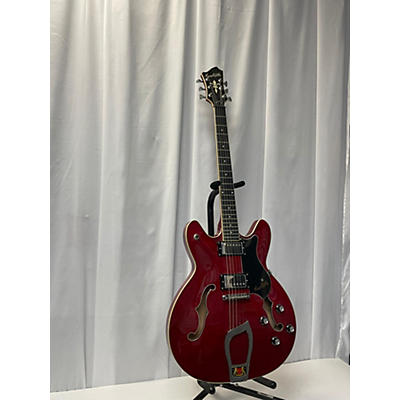 Hagstrom Used Hagstrom Viking II-P P90S Cherry Hollow Body Electric Guitar