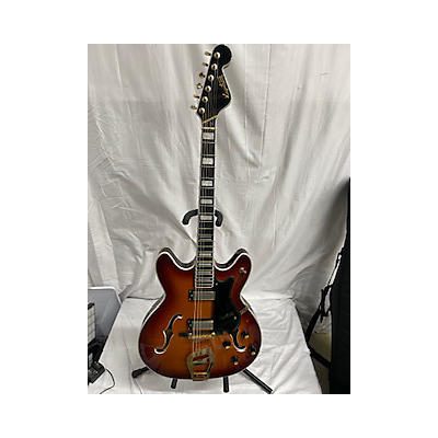 Hagstrom Used Hagstrom Viking II-P P90S Cherry Sunburst Hollow Body Electric Guitar