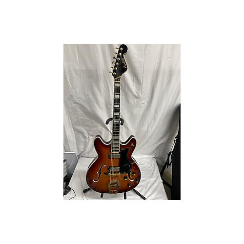 Hagstrom Used Hagstrom Viking II-P P90S Cherry Sunburst Hollow Body Electric Guitar Cherry Sunburst