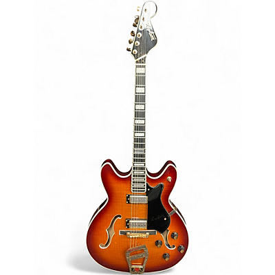 Used Hagstrom Viking II-P P90S Vintage Sunburst Hollow Body Electric Guitar
