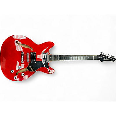 Hagstrom Used Hagstrom Viking II Ultralux Red Hollow Body Electric Guitar