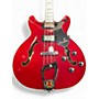 Used Hagstrom Viking P Candy Apple Red Hollow Body Electric Guitar Candy Apple Red
