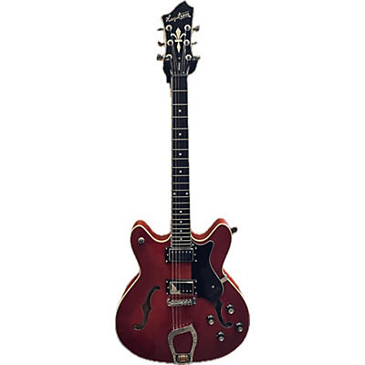 Hagstrom Used Hagstrom Viking P Trans Red Hollow Body Electric Guitar