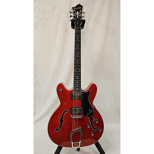 Hagstrom Used Hagstrom Viking Red Hollow Body Electric Guitar Red