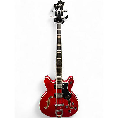 Used Hagstrom Viking Short Scale Cherry Electric Bass Guitar