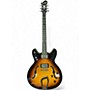 Used Hagstrom Viking Sunburst Hollow Body Electric Guitar Sunburst