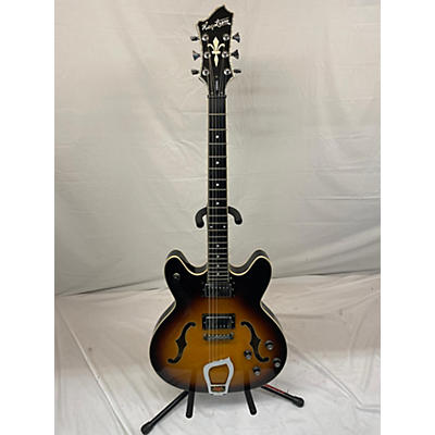 Used Hagstrom Viking Tobacco Sunburst Hollow Body Electric Guitar