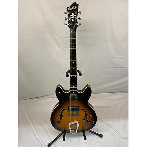 Hagstrom Used Hagstrom Viking Tobacco Sunburst Hollow Body Electric Guitar Tobacco Sunburst