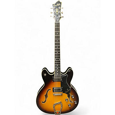 Used Hagstrom Viking Tobacco Sunburst Hollow Body Electric Guitar