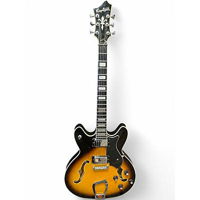 Used Hagstrom Viking Vintage Sunburst Hollow Body Electric Guitar