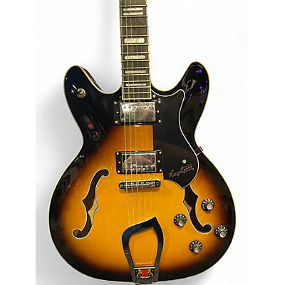 Used Hagstrom Viking  Vintage Sunburst Hollow Body Electric Guitar