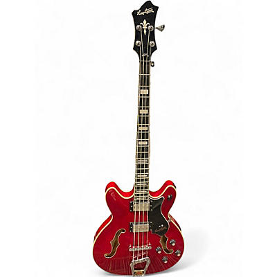 Used Hagstrom Viking bass Wine Red Electric Bass Guitar