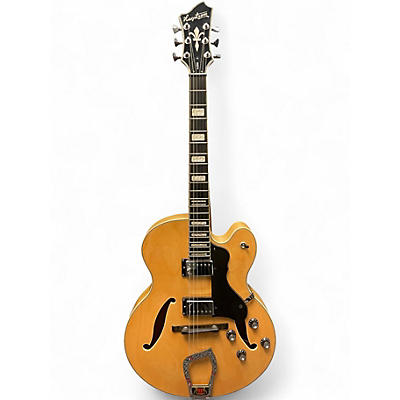 Used Hagstrom hj500 Natural Hollow Body Electric Guitar