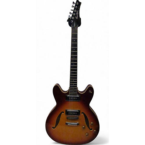 Used Hagstrom super viking Trans Red Hollow Body Electric Guitar Trans Red