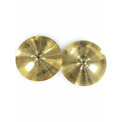 Used Hairiesis 13in hi hats Cymbal