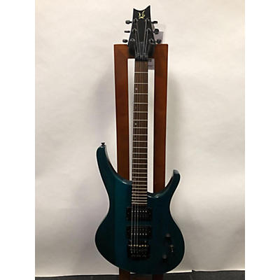 Used Halo Octavia Turquoise Solid Body Electric Guitar