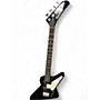 Used Hamer 1980's Explorer style  black Electric Bass Guitar black