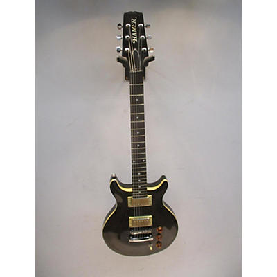 Hamer Used Hamer Archtop Trans Black Solid Body Electric Guitar