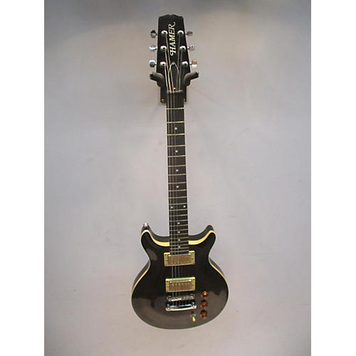 Hamer Used Hamer Archtop Trans Black Solid Body Electric Guitar Trans Black