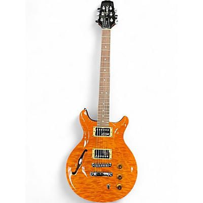 Used Hamer Artist Studio Quilted Caramel Hollow Body Electric Guitar