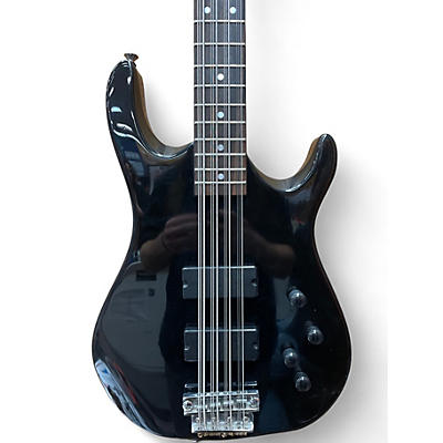 Used Hamer B12L Black Electric Bass Guitar