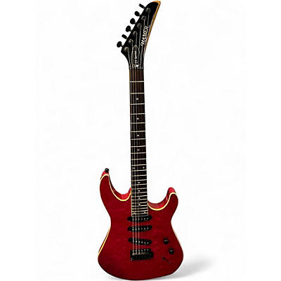 Used Hamer CX Series HSH Transparent Red Solid Body Electric Guitar