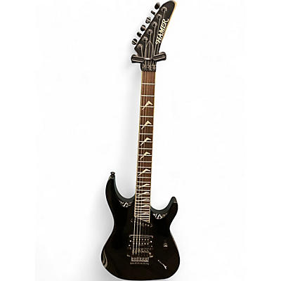 Used Hamer Californian Deluxe Black Solid Body Electric Guitar