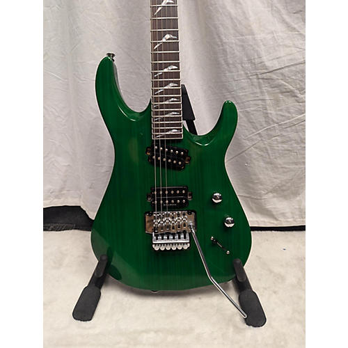 Hamer Used Hamer DIABLO TRANSPARENT GREEN Solid Body Electric Guitar TRANSPARENT GREEN