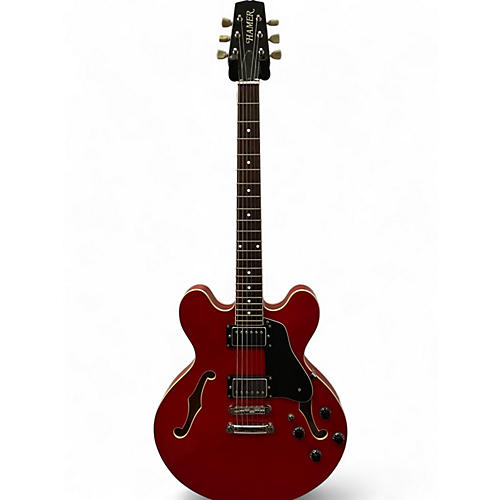 Used Hamer ECHOTONE CHERRY Solid Body Electric Guitar CHERRY