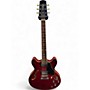 Used Hamer ECHOTONE Cherry Hollow Body Electric Guitar Cherry