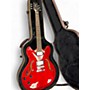 Used Hamer ECHOTONE Red Hollow Body Electric Guitar Red