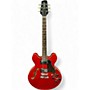 Used Hamer Echotone Cherry Hollow Body Electric Guitar Cherry