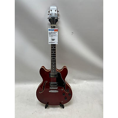 Used Hamer Echotone Red Hollow Body Electric Guitar