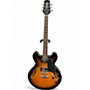 Used Hamer Echotone Sunburst Hollow Body Electric Guitar Sunburst