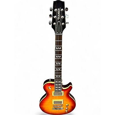 Used Hamer MONACO Cherry Sunburst Solid Body Electric Guitar
