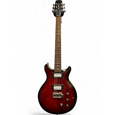 Used Hamer SATFW-DCB Dark Cherry Burst Solid Body Electric Guitar