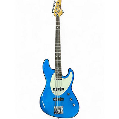 Used Hamer SLAMMER SERIES TEAL BLUE Electric Bass Guitar
