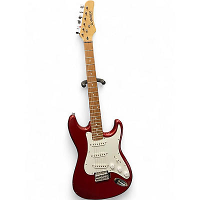 Used Hamer SLAMMER STRAT STYLE RED / WHITE PICKGUARD Solid Body Electric Guitar
