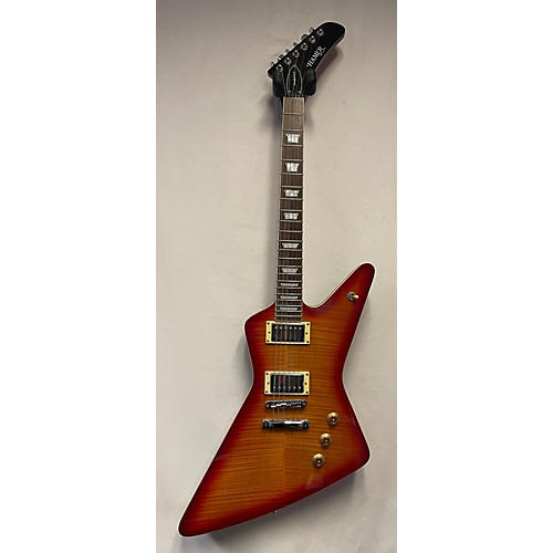 Hamer Used Hamer STDF-CS The Standard Flame Top XT Cherry Sunburst Solid Body Electric Guitar Cherry Sunburst