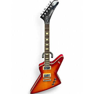 Used Hamer STDF-CS The Standard Flame Top XT Cherry Sunburst Solid Body Electric Guitar